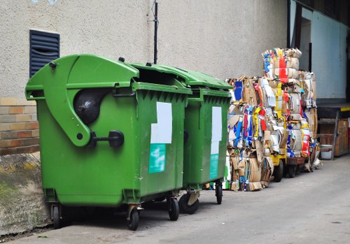 Satisfied homeowners after garage clearance