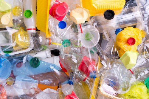 Recycling process in a business setting